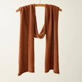 Merino wool scarf burnt orange AQ3